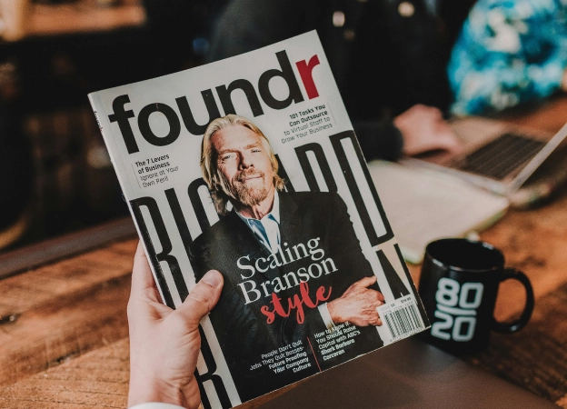 Portrait of adult male working from home at night